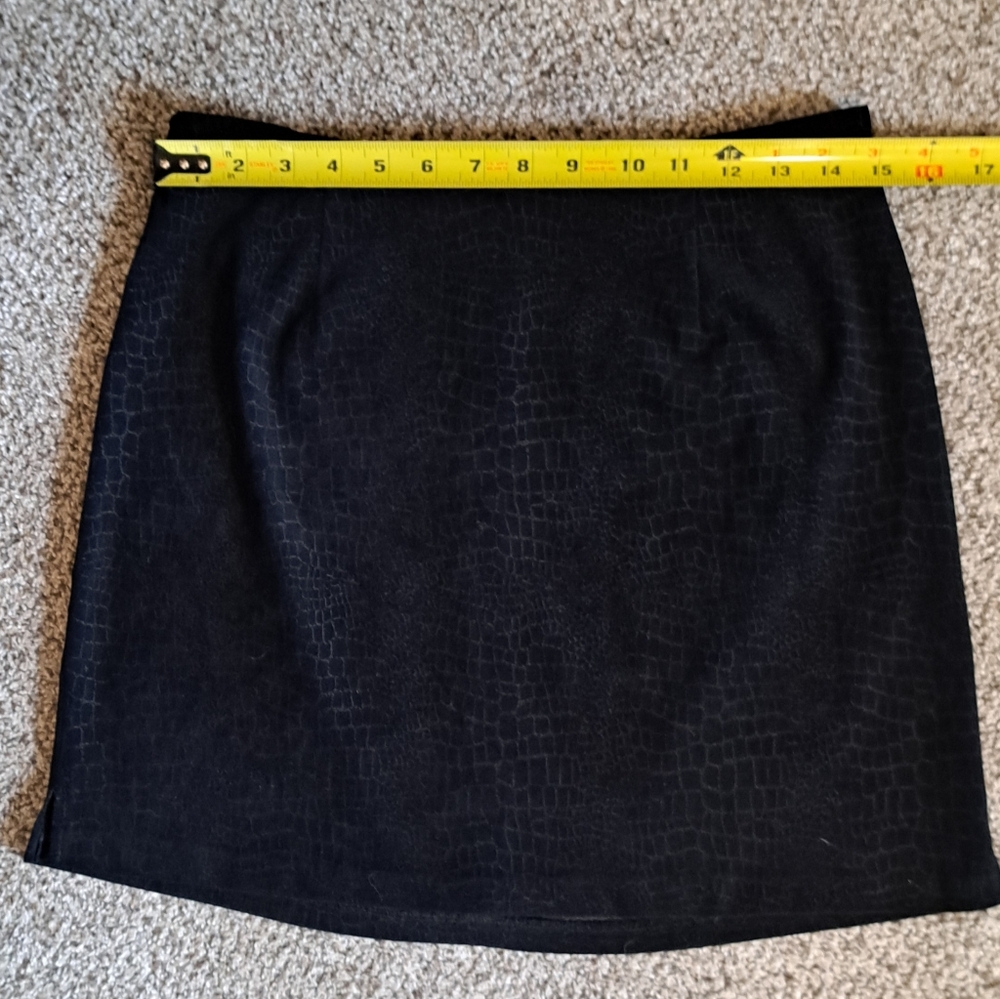 Vintage Exact Change 90s Y2K Women's Black Skirt Size 11 - Picture 4 of 6